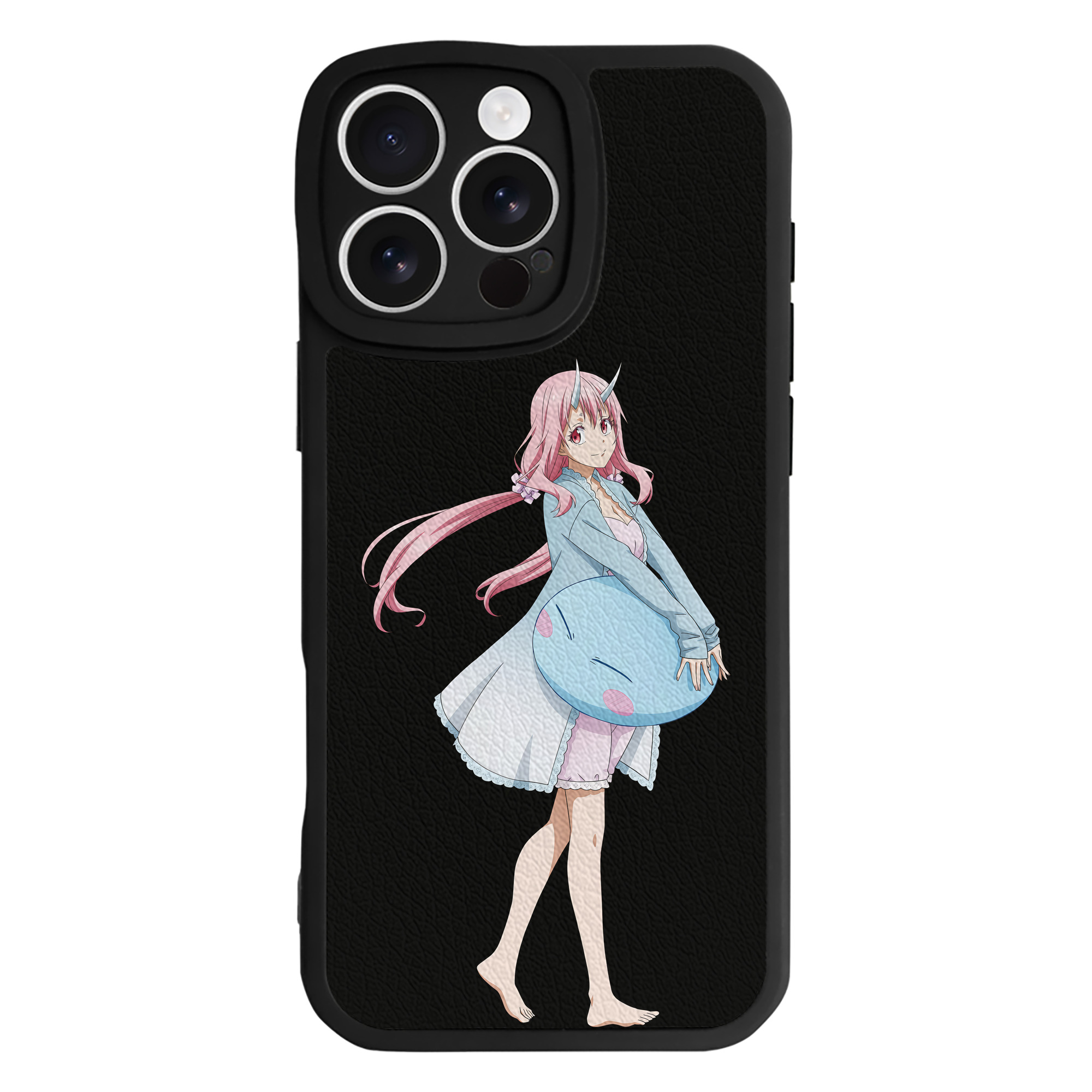 （画像用） 転スラ Regarding Reincarnated to Slime 【iPhone 16シリーズ対応】シリコンスマホケース（レザー調） 材質：シリコン